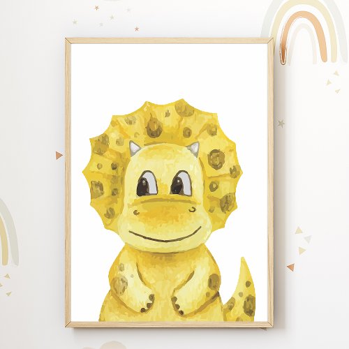 Dinosaur Nursery Poster Dino Kids Room Decor