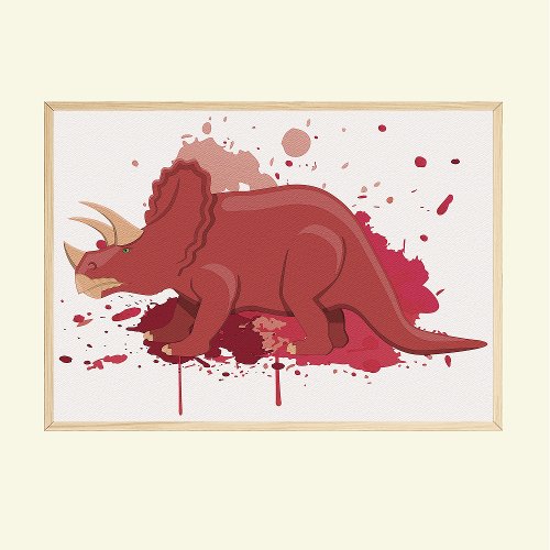 Dinosaur Nursery Print Dino Kids Room Poster