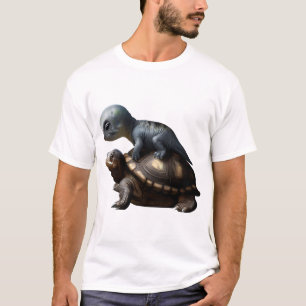 dinosaur on turtle Copy T-Shirt