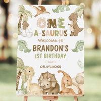 Dinosaur One-A-Saurus 1st Birthday Party