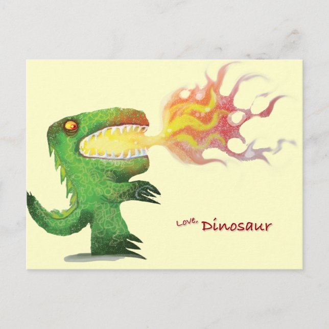 Dinosaur or Dragon by little t and Abdul Rasheed Postcard (Front)