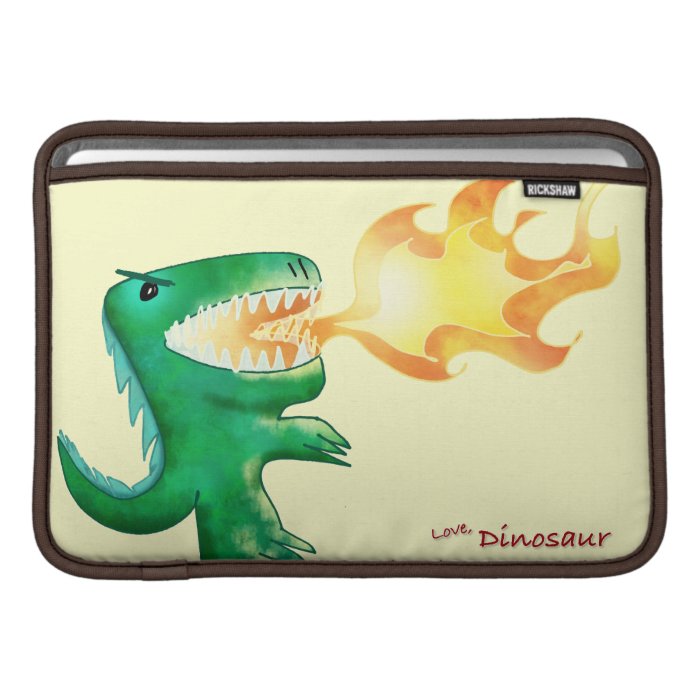 Dinosaur or Dragon by little t and Andrew Harmon MacBook Sleeves