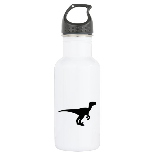 Dinosaur Outline Jurassic Era Stainless Steel Water Bottle (Front)
