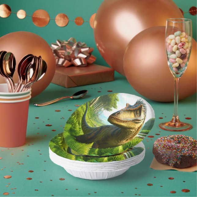 Dinosaur  paper bowls (Multi)