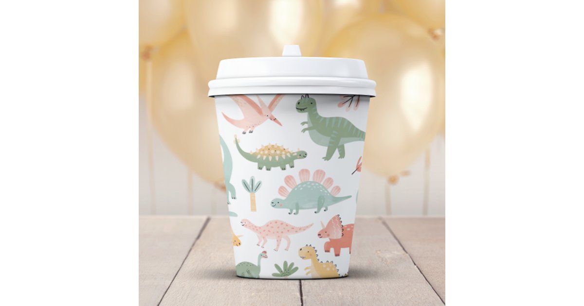 Dinosaur Paper Cups | Zazzle
