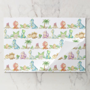 Dinosaur Paper Placemats, Prehistoric Party Mats
