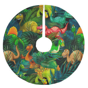 Dinosaur Park Brushed Polyester Tree Skirt