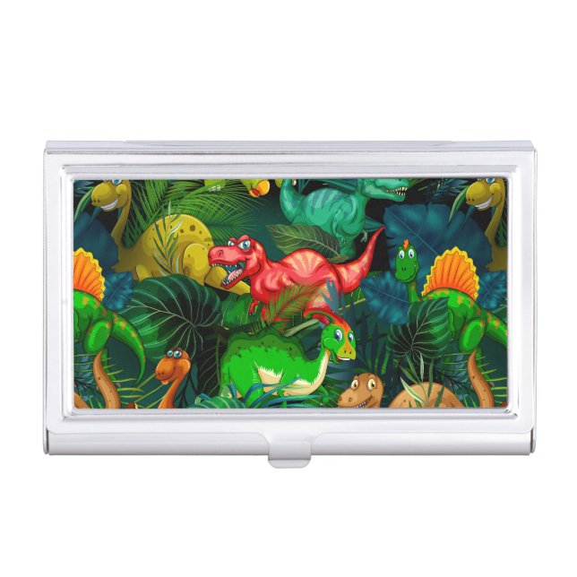 Dinosaur Park Business Card Case (Front)