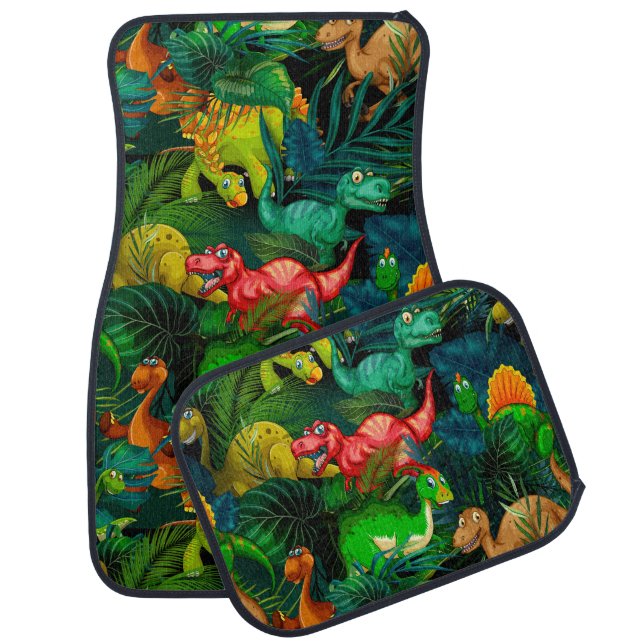 Dinosaur Park Car Floor Mat (Set)