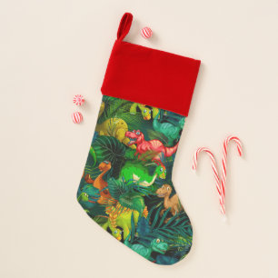 Dinosaur Park Christmas Stocking