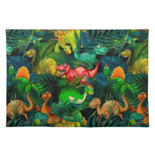 Dinosaur Park Cloth Placemat