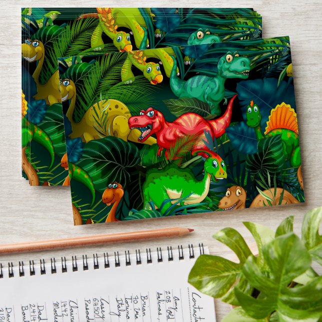 Dinosaur Park Envelope (Stacked)