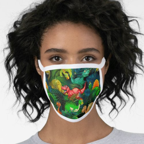 Dinosaur Park Face Mask