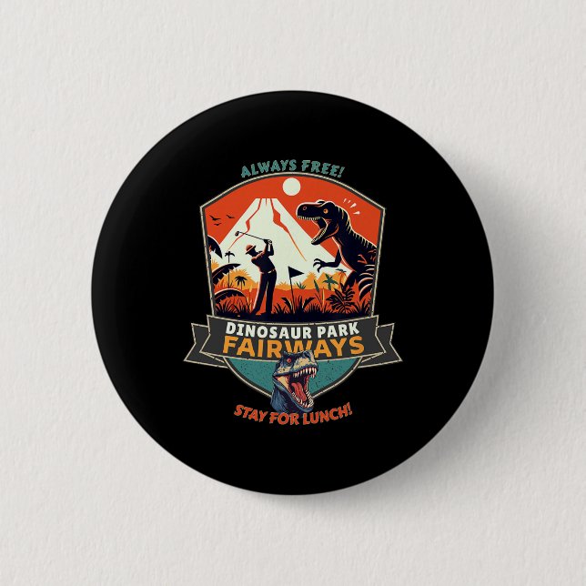 Dinosaur Park Fairways  Button (Front)