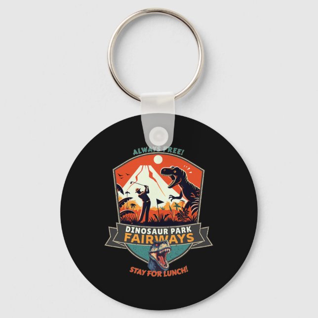 Dinosaur Park Fairways  Keychain (Front)