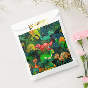 Dinosaur Park Favor Bag