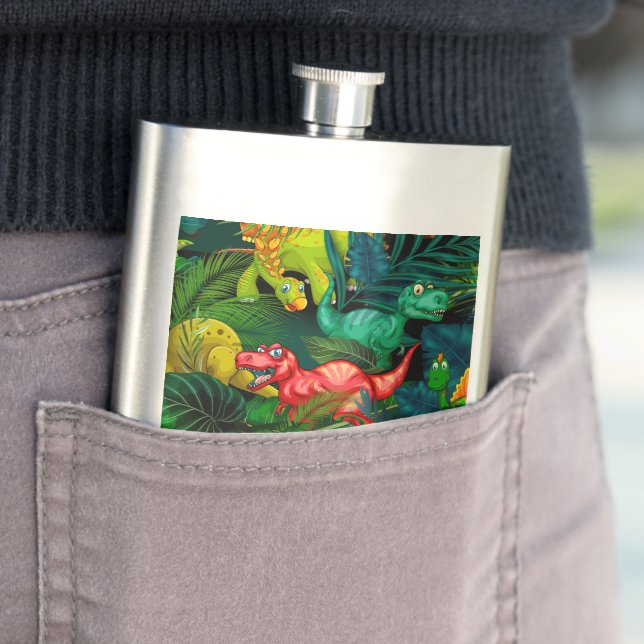 Dinosaur Park Flask (In Situ)