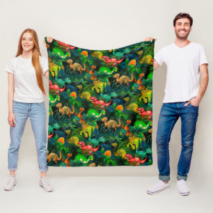 Dinosaur Park Fleece Blanket