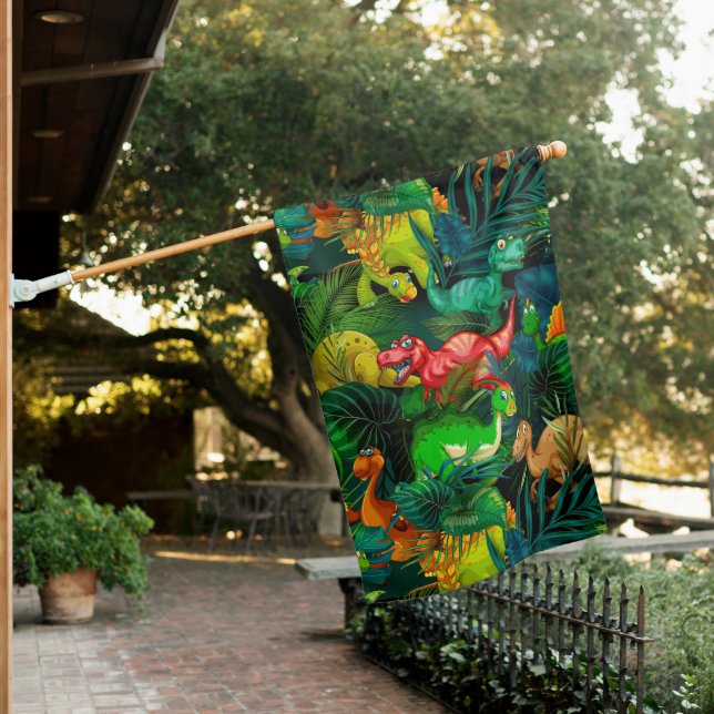 Dinosaur Park House Flag (In SItu)