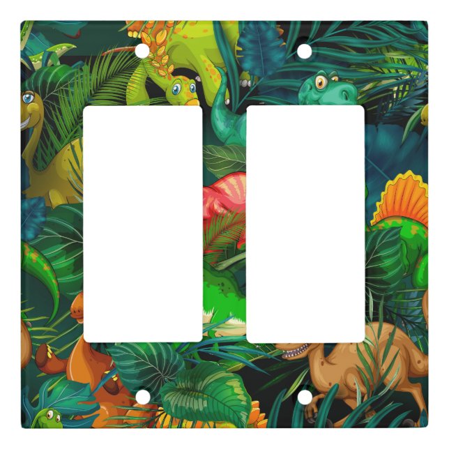 Dinosaur Park Light Switch Cover (Front)