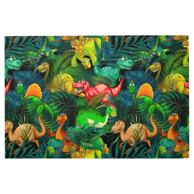 Dinosaur Park Metal Print (Front)