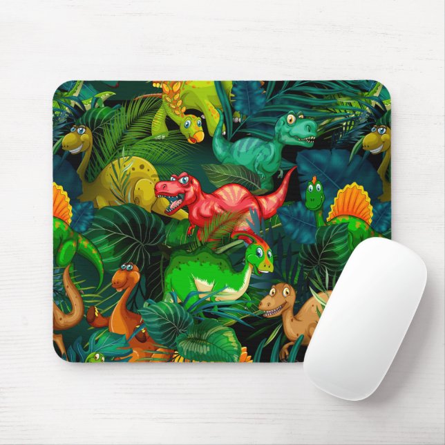 Dinosaur Park Mouse Pad (With Mouse)