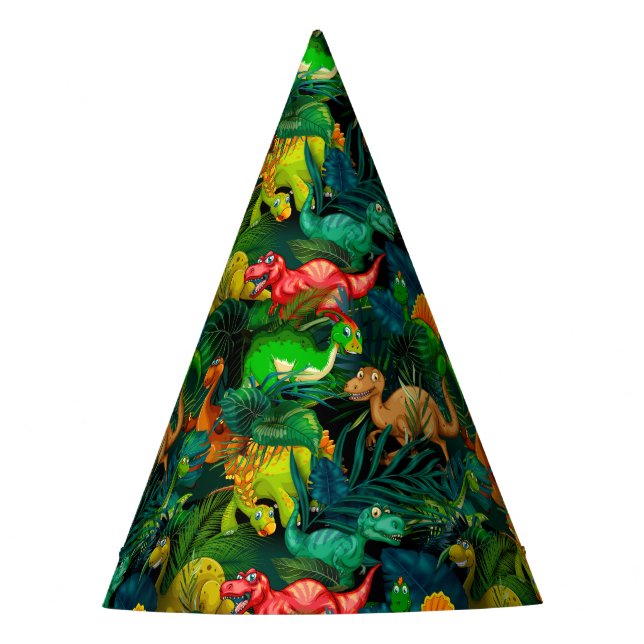 Dinosaur Park Party Hat (Front)