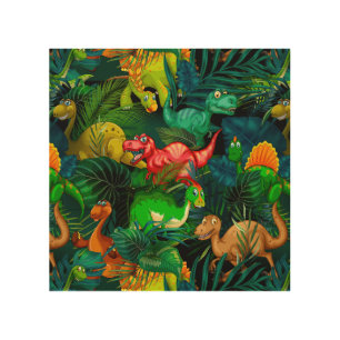 Dinosaur Park Wood Wall Art