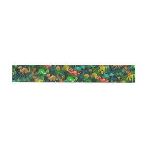 Dinosaur Park Wrap Around Label