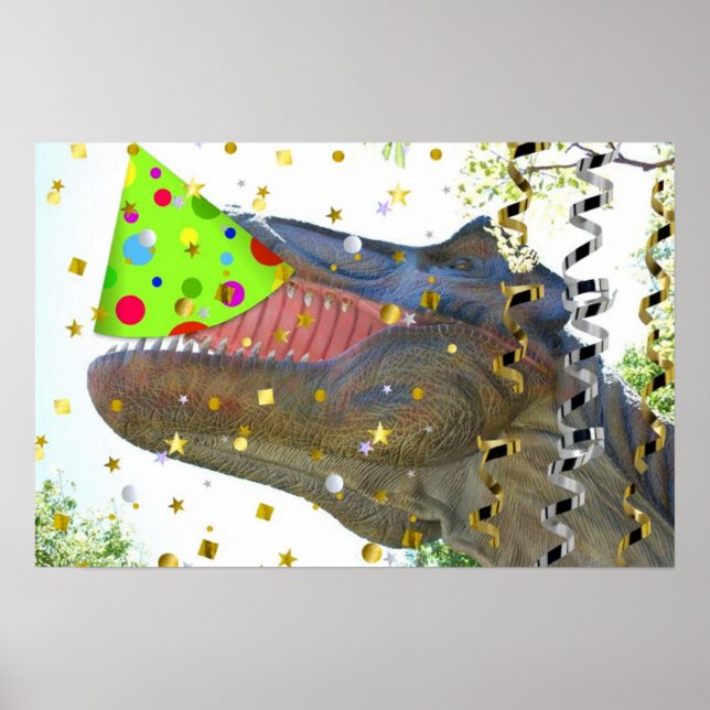 Dinosaur Party Animal Poster (Front)