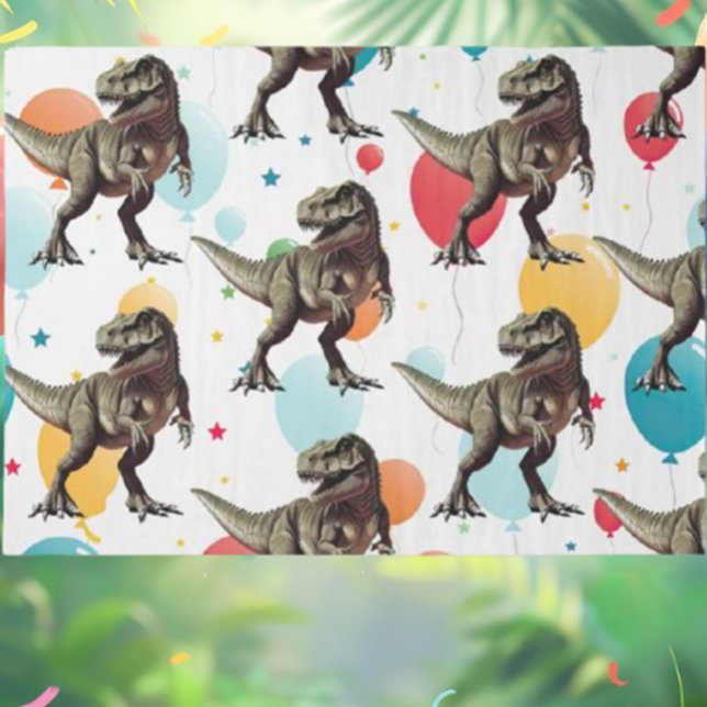 Dinosaur Party Balloon Tissue Paper (Dino-Mite Birthday Party Supplies! It’s going to be a roar-some time for everyone!

)