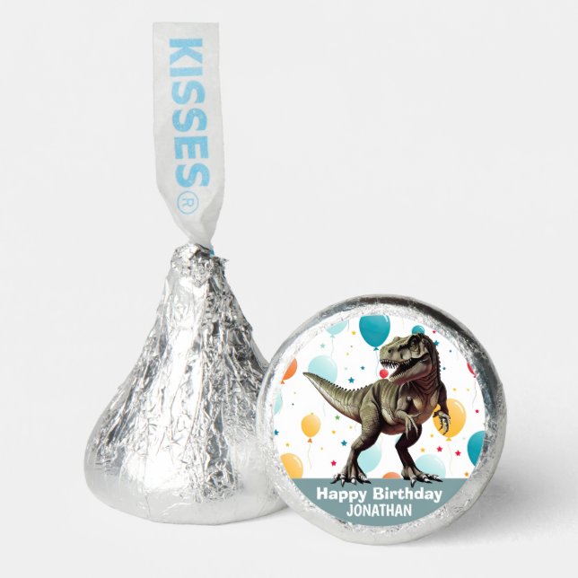 Dinosaur Party Balloons Hershey®'s Kisses® (Front)