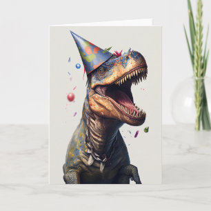 Dinosaur Party Birthday Card