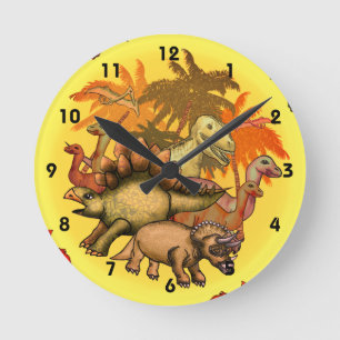 Dinosaur Party  Clock