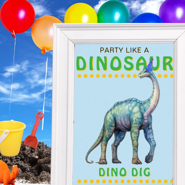 Dinosaur Party Decor Sign: Dino Dig (Dinosaur Party Decor Sign: Dino Dig)