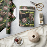 Dinosaur Party Kids Birthday Trex Wrapping Paper<br><div class="desc">Visit my shop for matching items!</div>