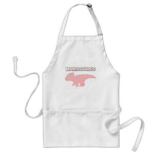 Dinosaur Party Mom Birthday Party Mamasaurus Adult Apron