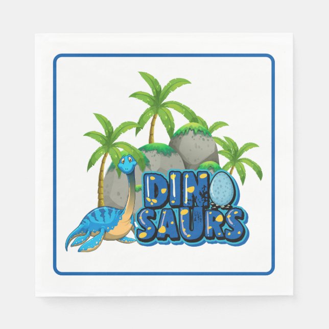 Dinosaur Party  Napkins (Front)