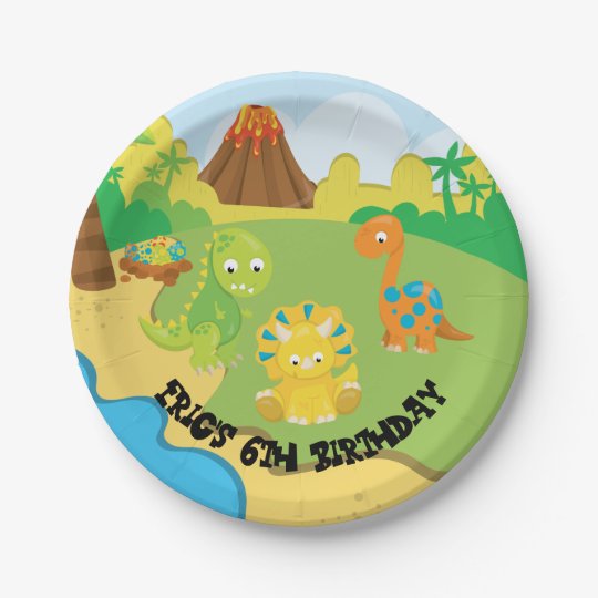 Dinosaur Party Plates