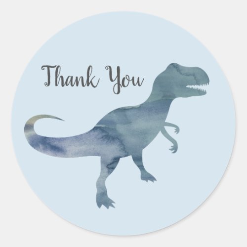 Dinosaur Party Thank You Stickers