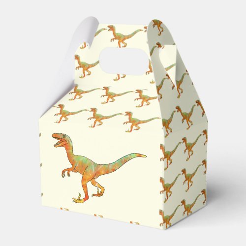 Dinosaur party Velociraptor Favor Boxes