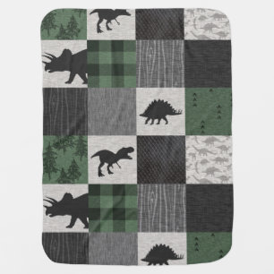 Dinosaur Patchwork Baby Blanket