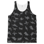 Dinosaur pattern All-Over-Print tank top (Front)