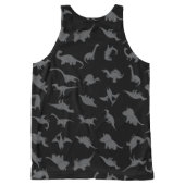 Dinosaur pattern All-Over-Print tank top (Back)