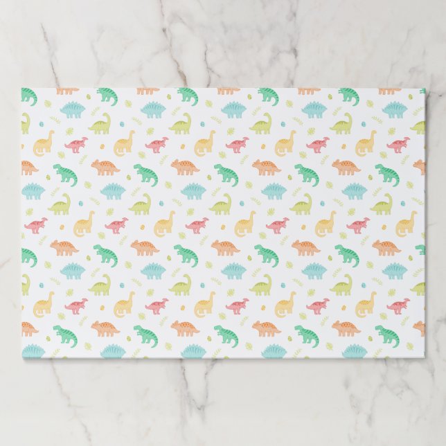 Dinosaur Pattern Birthday Paper Pad (Front)