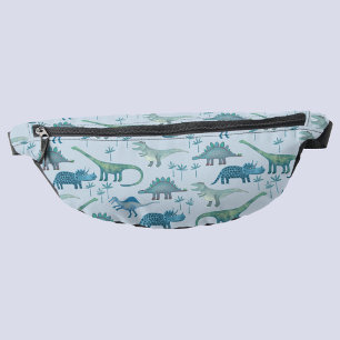 Dinosaur Pattern Blue Fanny Pack