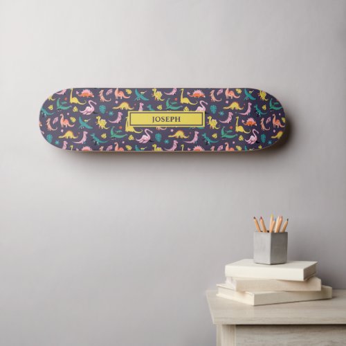 Dinosaur pattern design skateboard