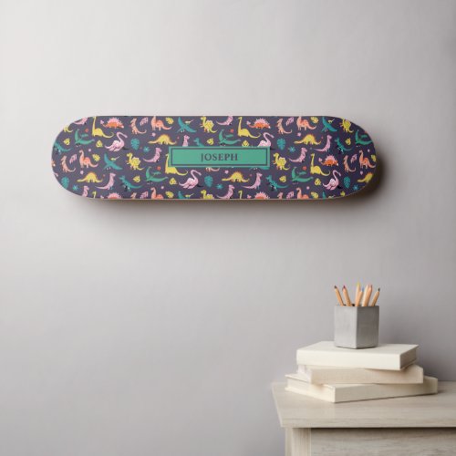 Dinosaur pattern design skateboard