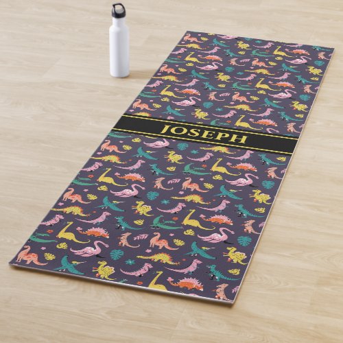 Dinosaur pattern design yoga mat