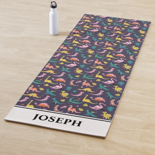 Dinosaur pattern design yoga mat